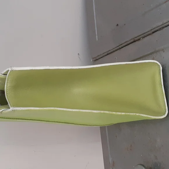 Wilsons Leather lime green Handbag Shoulder Bag dual Strap Handle